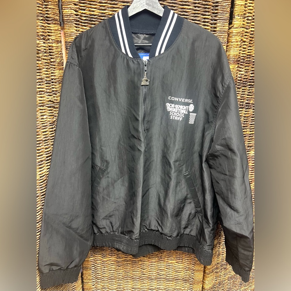 Starter-Bob Knight Basketball School Staff - Black Pullover Vintage Size: XLarge